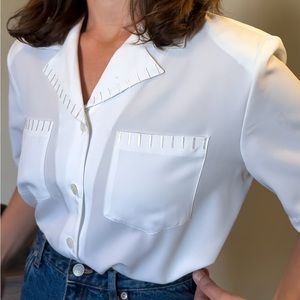 Vintage white button up